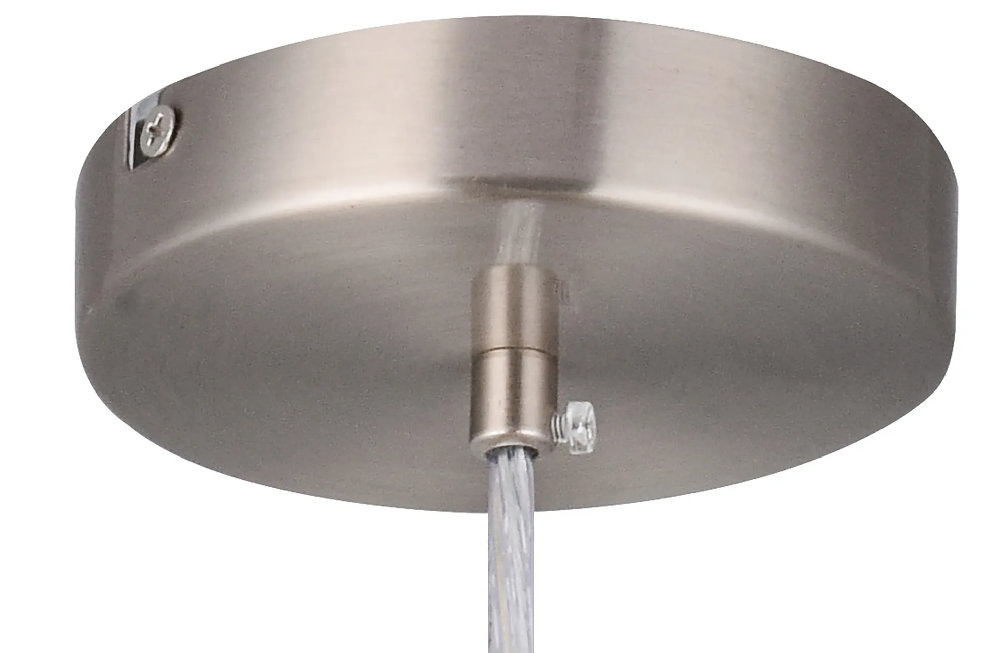 Baymont 50cm Pendant 1 Light Satin Nickel, Antique Gold/Ruby, Frosted Diffuser DK0308  Deco Baymont SN AG